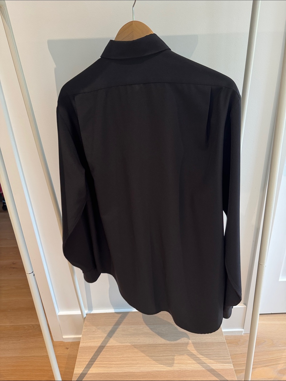 Armani Collezioni Men's Dark Gray/black Dress Shirt - Picture 4 of 10